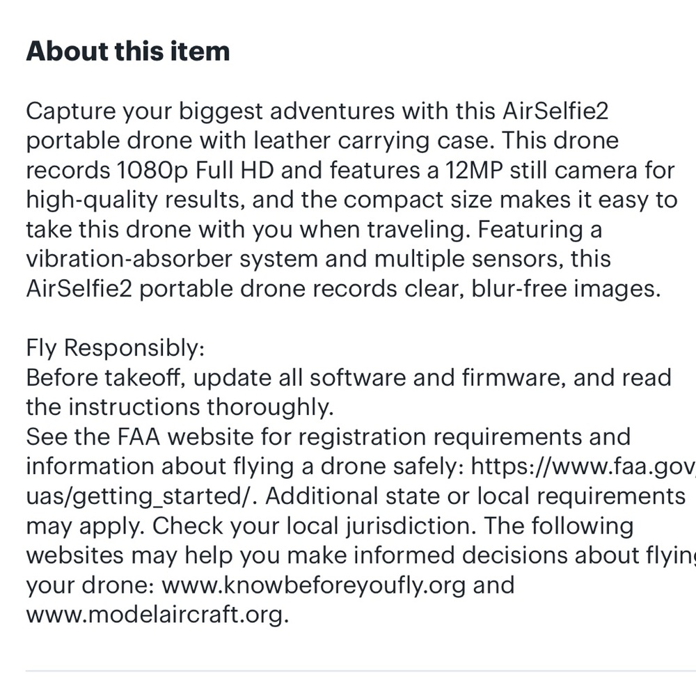 NWT AIR2 SELFIE FLYING HD CAMERA - Picture 8 of 17